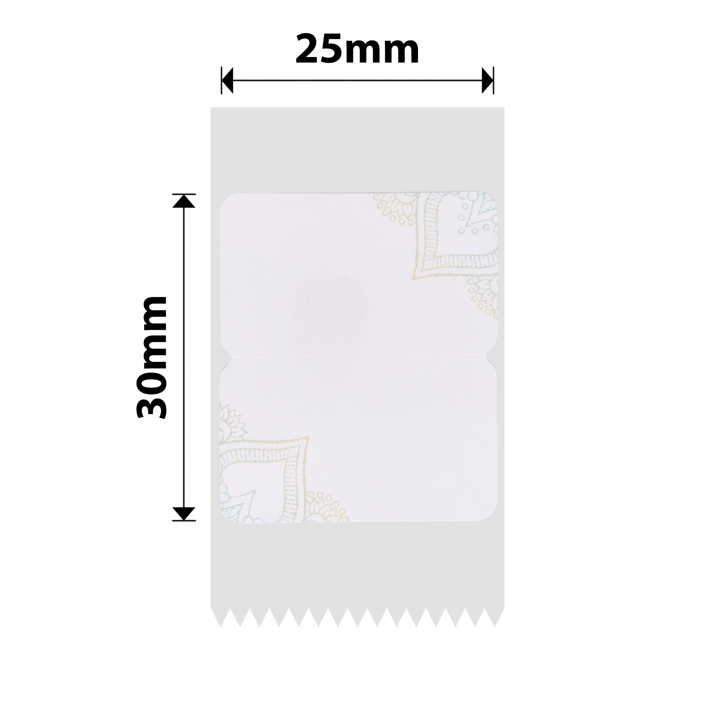 NB342 - NIIMBOT - D101 ONLY - R25X30MM - 210 LABELS PER ROLL - PANDORA MARK DESIGN