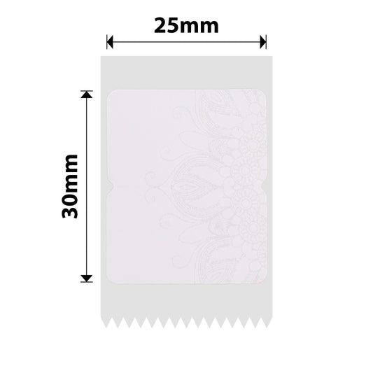 NB343 - NIIMBOT - D101 ONLY - R25X30MM - 210 LABELS PER ROLL - SNOW COLOUR DESIGN