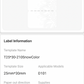 NB343 - NIIMBOT - D101 ONLY - R25X30MM - 210 LABELS PER ROLL - SNOW COLOUR DESIGN