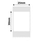 NB346 - NIIMBOT - D101 ONLY - R25X30MM - 210 LABELS PER ROLL - WHITE