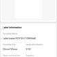 NB346 - NIIMBOT - D101 ONLY - R25X30MM - 210 LABELS PER ROLL - WHITE