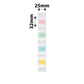 NB347 - NIIMBOT - D101 ONLY - R25X32MM - 190 LABELS PER ROLL - T SHAPE INDEX MIXED COLOURS