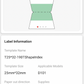 NB347 - NIIMBOT - D101 ONLY - R25X32MM - 190 LABELS PER ROLL - T SHAPE INDEX MIXED COLOURS