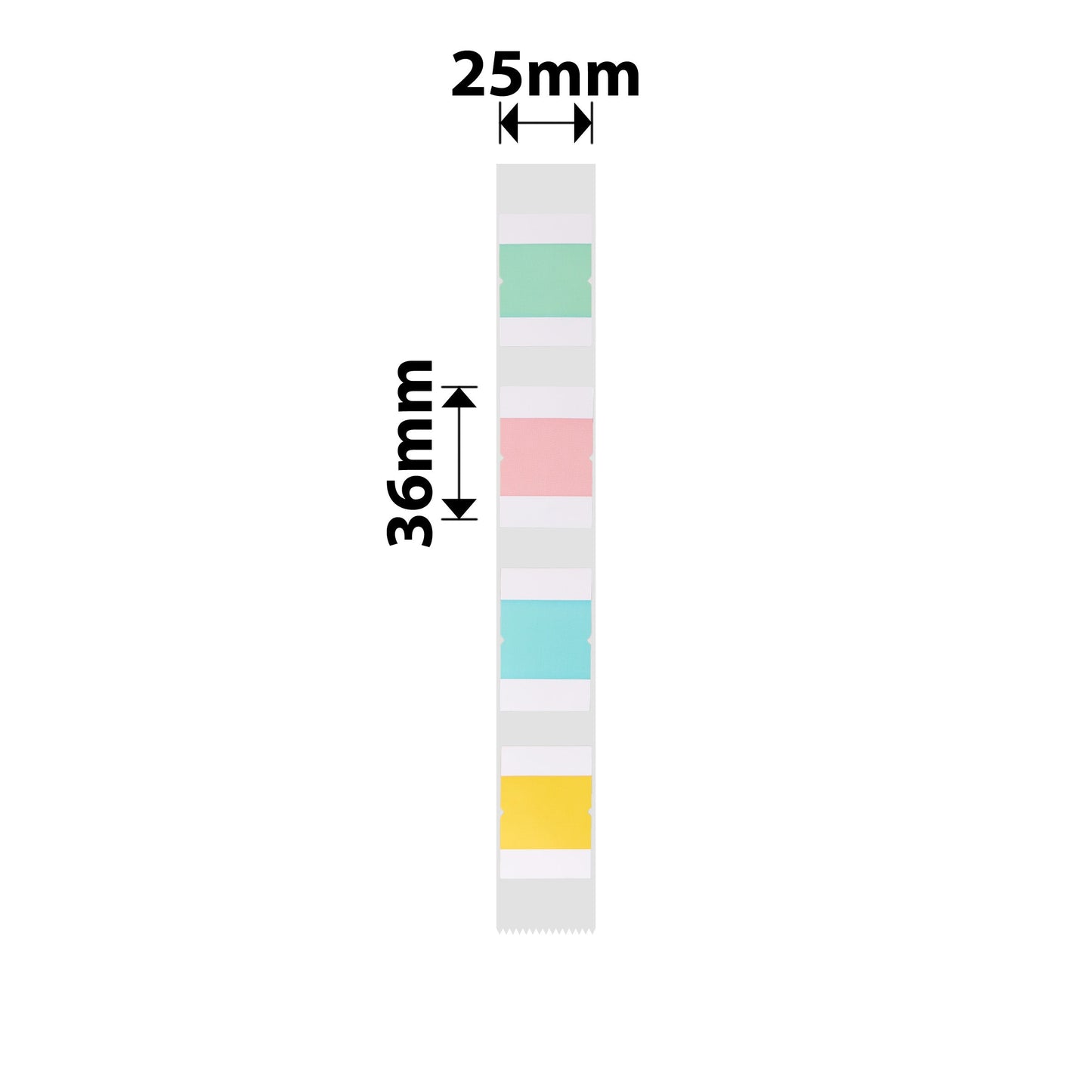 NB351 - NIIMBOT - D101 ONLY - T36X25MM - 260 LABELS PER ROLL - SQUARE INDEX DESIGN