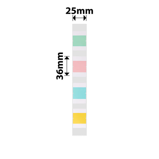 NB351 - NIIMBOT - D101 ONLY - T36X25MM - 260 LABELS PER ROLL - SQUARE INDEX DESIGN