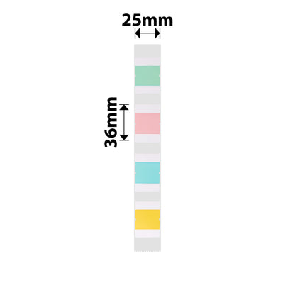 NB351 - NIIMBOT - D101 ONLY - T36X25MM - 260 LABELS PER ROLL - SQUARE INDEX DESIGN