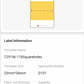 NB351 - NIIMBOT - D101 ONLY - T36X25MM - 260 LABELS PER ROLL - SQUARE INDEX DESIGN