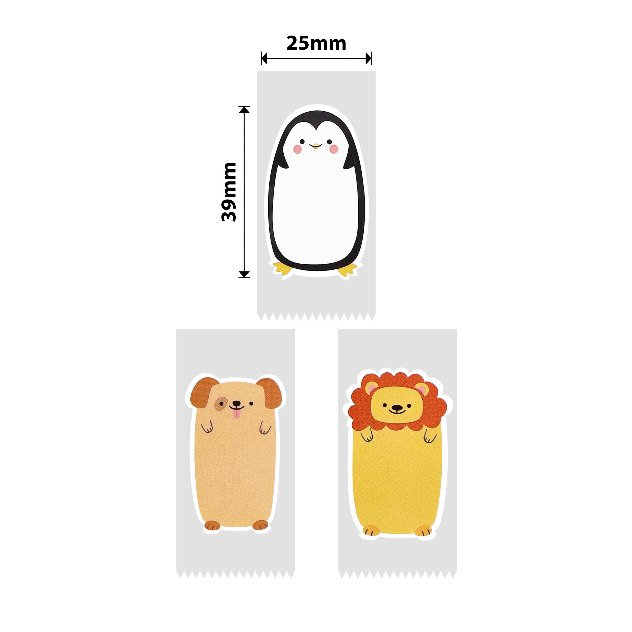 NB353 - Niimbot - D101 Only - 25x39mm - 160 Animals Labels