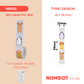 NB353 - NIIMBOT - D101 ONLY - R25X39MM - 160 LABELS PER ROLL - ANIMALS DESIGN
