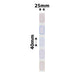NB356 - NIIMBOT - D101 ONLY - R25X40MM - 160 LABELS PER ROLL - COLOUR BORDER DESIGN