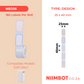 NB356 - NIIMBOT - D101 ONLY - R25X40MM - 160 LABELS PER ROLL - COLOUR BORDER DESIGN