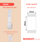 NB358 - NIIMBOT - D101 ONLY - R25X40MM - 160 LABELS PER ROLL - WHITE