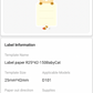 NB359 - NIIMBOT - D101 ONLY - R25X42MM - 150 LABELS PER ROLL - BABY CAT DESIGN