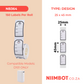 NB364 - NIIMBOT - D101 ONLY - R25X45MM - 150 LABELS PER ROLL - YOUNG BOY DESIGN