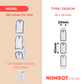 NB365 - NIIMBOT - D101 ONLY - R25X45MM - 150 LABELS PER ROLL - YOUNG GIRL DESIGN