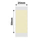 NB367 - NIIMBOT - D101 ONLY - R25X50MM - 130 LABELS PER ROLL - LEMON YELLOW COLOUR