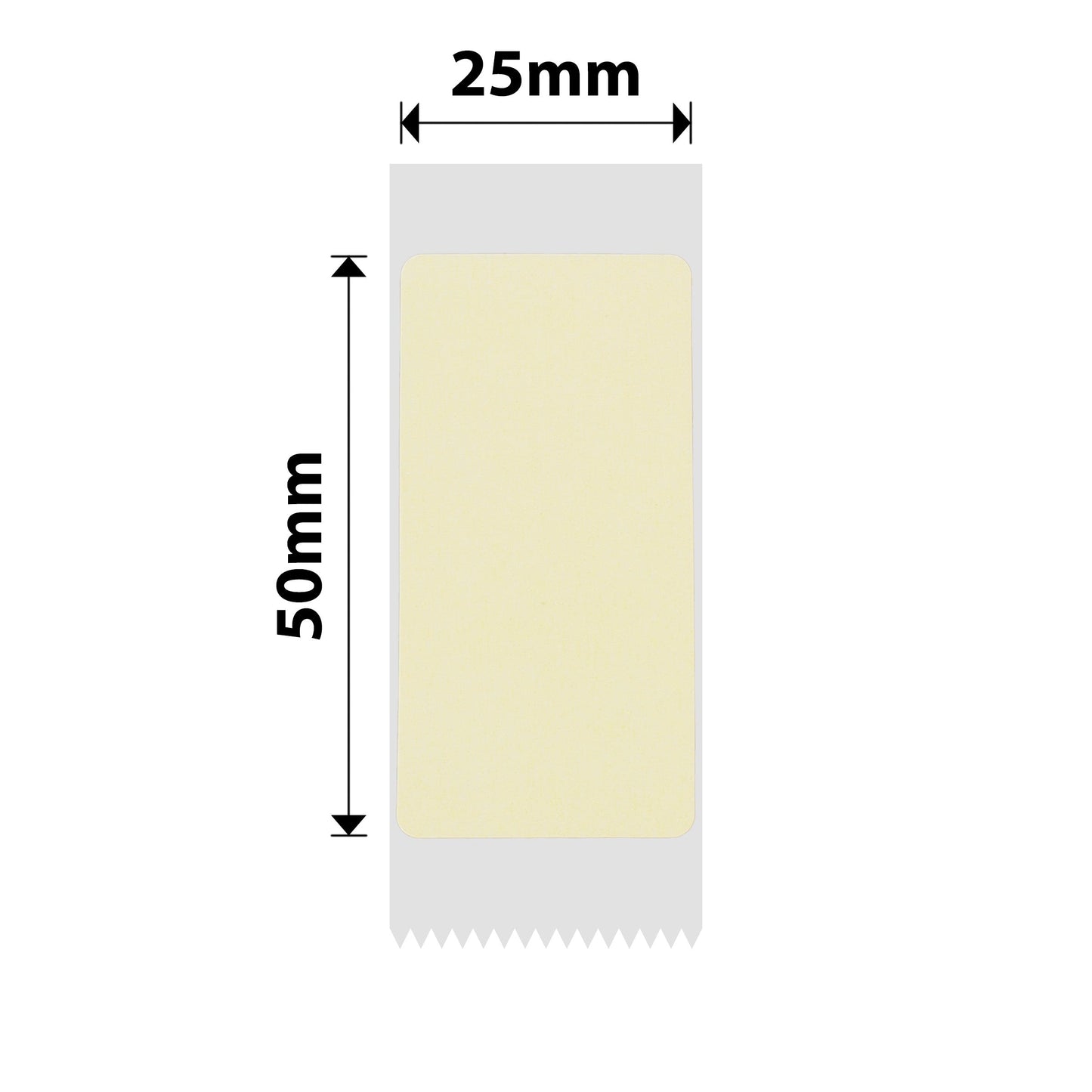 NB367 - NIIMBOT - D101 ONLY - R25X50MM - 130 LABELS PER ROLL - LEMON YELLOW COLOUR