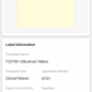 NB367 - NIIMBOT - D101 ONLY - R25X50MM - 130 LABELS PER ROLL - LEMON YELLOW COLOUR