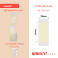 NB367 - NIIMBOT - D101 ONLY - R25X50MM - 130 LABELS PER ROLL - LEMON YELLOW COLOUR