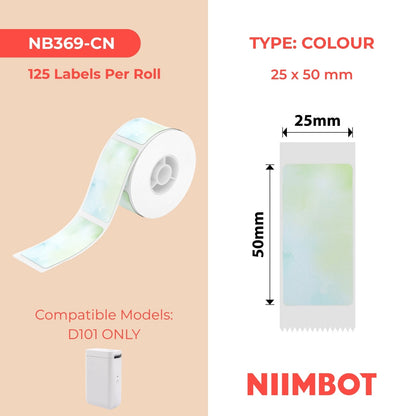 NIIMBOT - D101 Only - 25x50mm - Morning - 125 Labels - CN