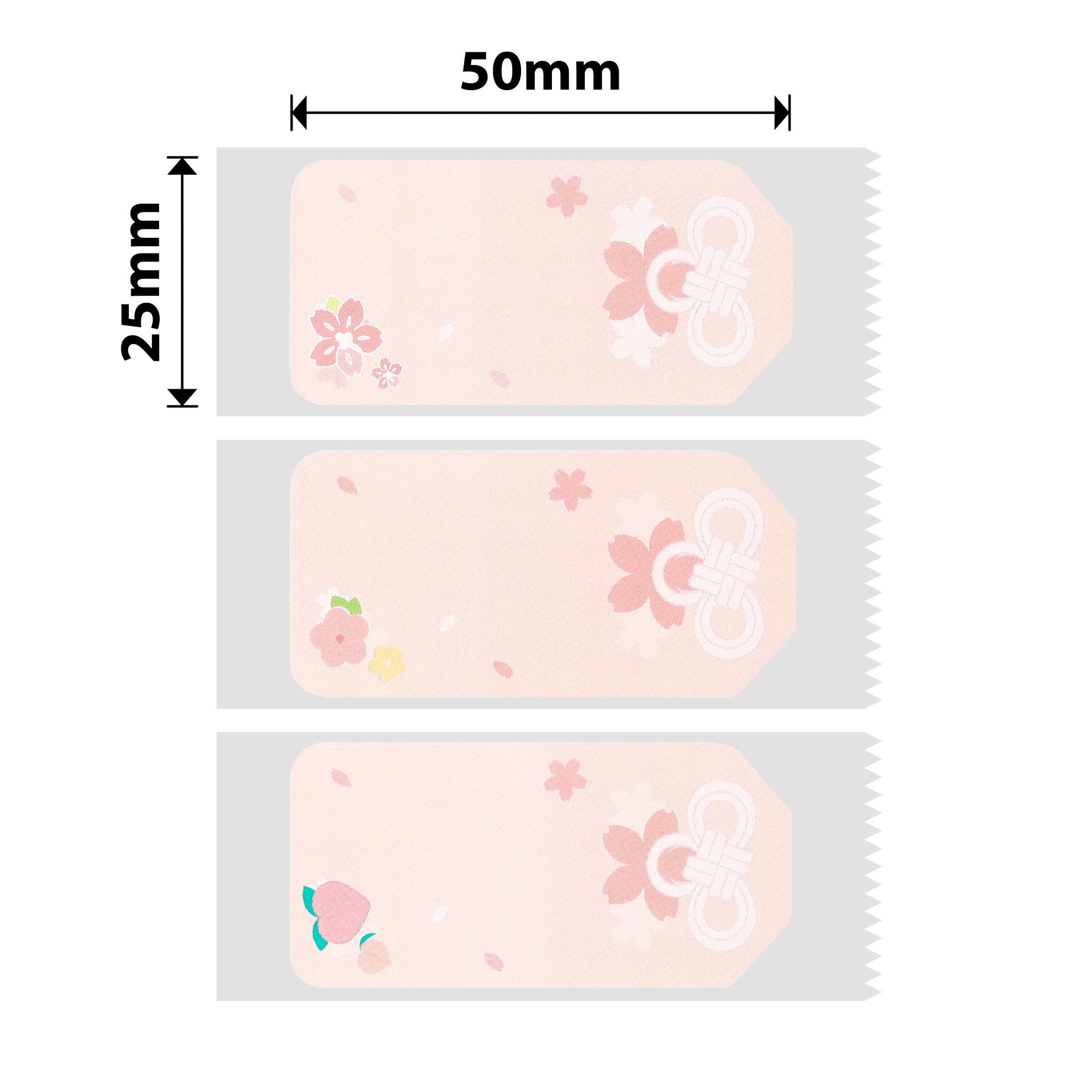 NB371 - Niimbot - D101 Only - 25x50mm - 125 Sakura Flower Knot Labels