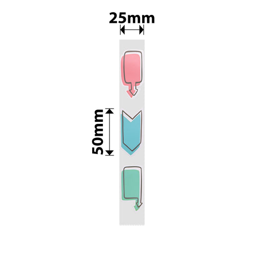 NB373 - NIIMBOT - D101 ONLY - R25X50MM - 130 LABELS PER ROLL - WATCH HERE DESIGN