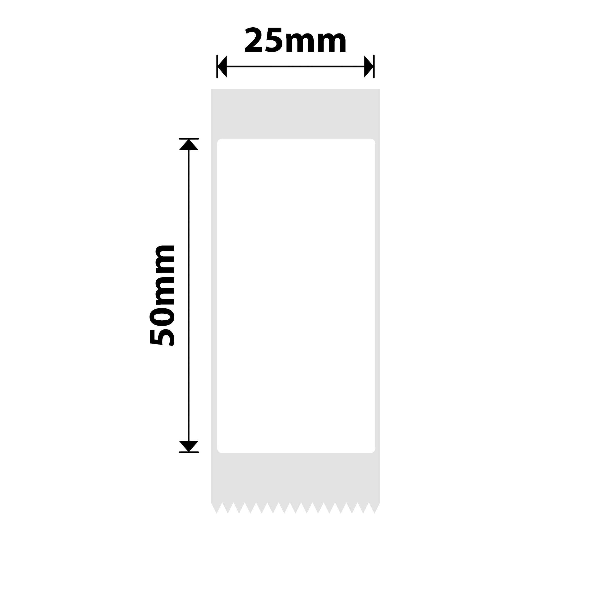 NB374 - Niimbot - D101 Only - 25x50mm - 130 White Labels