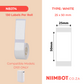 NB374 - NIIMBOT - D101 ONLY - R25X50MM - 130 LABELS PER ROLL - WHITE
