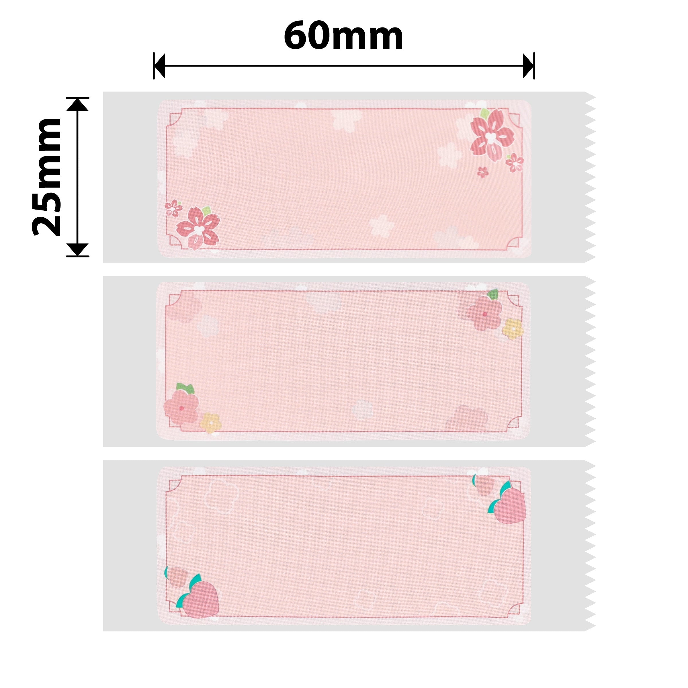 NB375 - Niimbot - D11 / D101 / D110 / H1S - 25x60mm - 110 Sakura Erya Labels