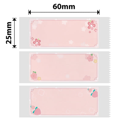 NB375 - Niimbot - D11 / D101 / D110 / H1S - 25x60mm - 110 Sakura Erya Labels