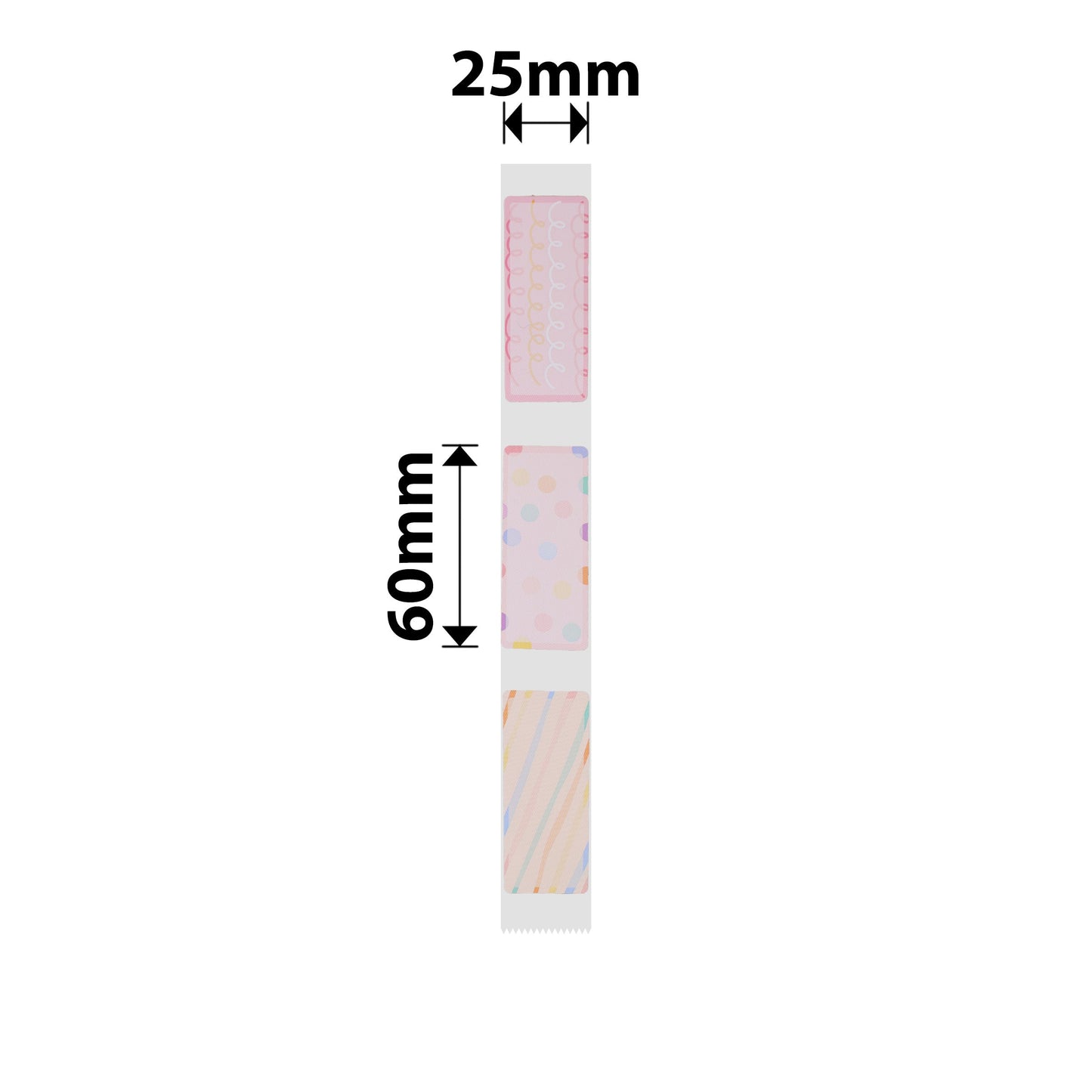 NB376 - NIIMBOT - D101 ONLY - R25X60MM - 110 LABELS PER ROLL - FLASH DAY DESIGN
