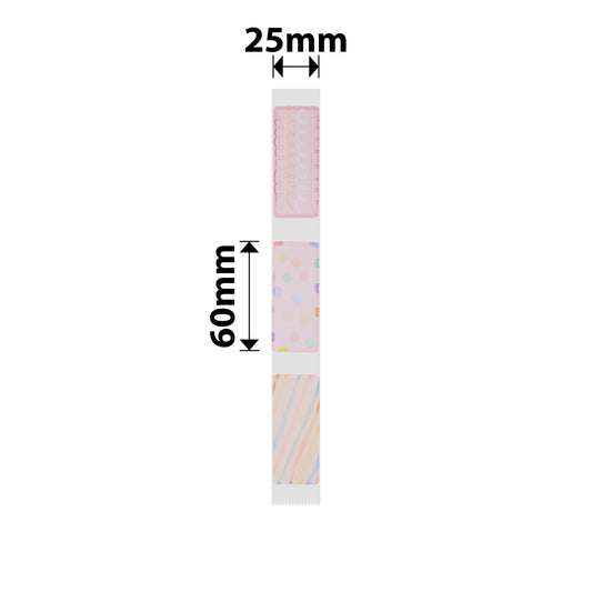 NB376 - NIIMBOT - D101 ONLY - R25X60MM - 110 LABELS PER ROLL - FLASH DAY DESIGN