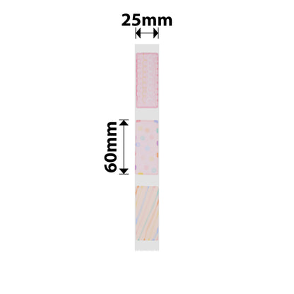 NB376 - NIIMBOT - D101 ONLY - R25X60MM - 110 LABELS PER ROLL - FLASH DAY DESIGN