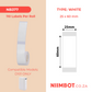 NB377 - NIIMBOT - D101 ONLY - R25X60MM - 110 LABELS PER ROLL - WHITE