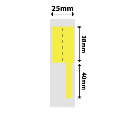 NB381 - Niimbot - D101 Only - 25x78mm - 85 Yellow Cable Labels