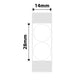 NB385 - NIIMBOT - B18 / N1 - EL14X28mm -200 LABELS PER ROLL - WHITE ROUND DESIGN