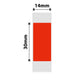 NB389 - NIIMBOT - B18 / N1 - EW14X30mm - 190 LABELS PER ROLL - RED