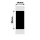 NB390 - NIIMBOT - B18 / N1 - EW14X30mm -190 LABELS PER ROLL - BLACK