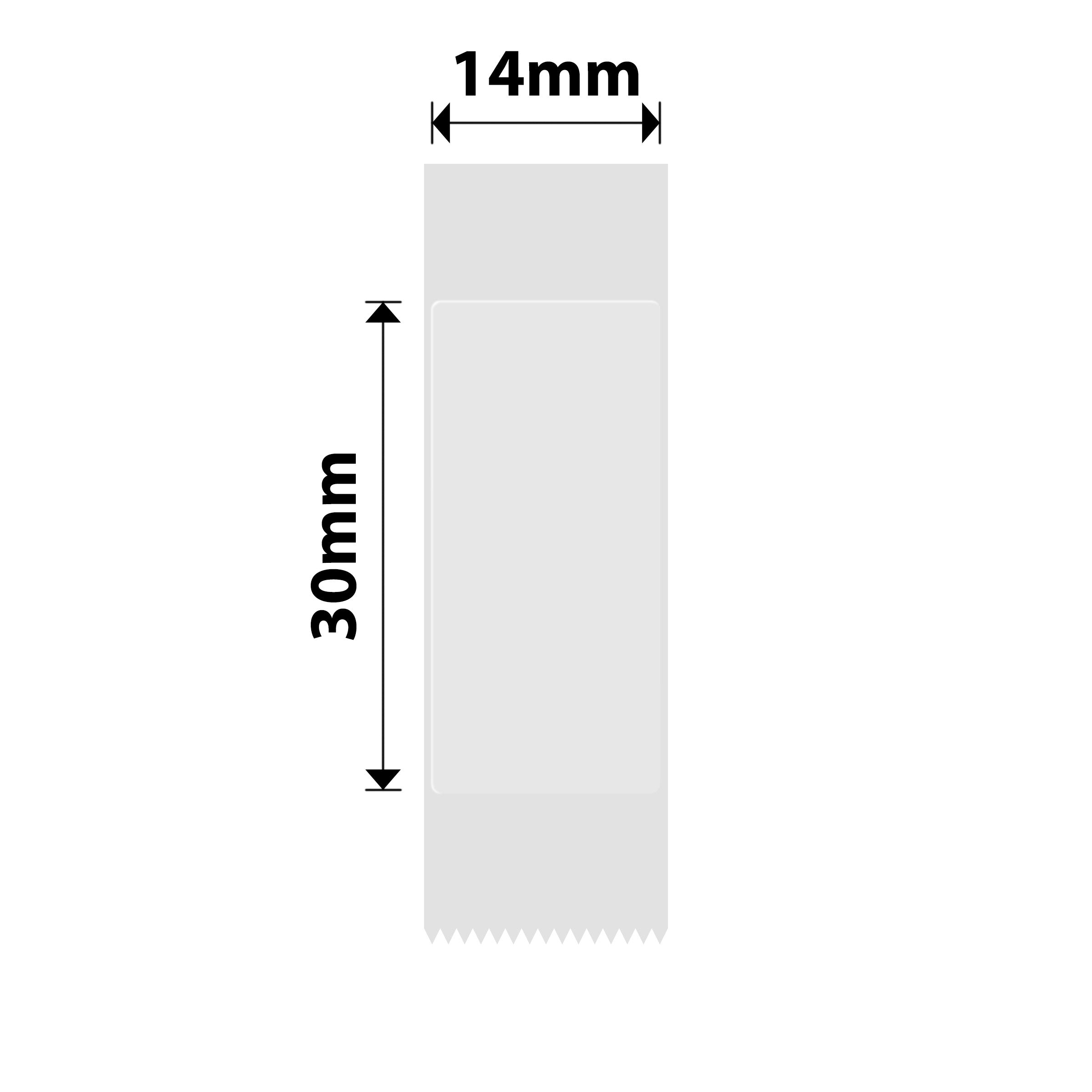 NB391 - NIIMBOT - B18 / N1 - ET14X30MM - 190 LABELS PER ROLL - TRANSPARENT