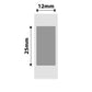 NB396 - NIIMBOT - B18 / N1 - ES12X25mm -225 LABELS PER ROLL - SILVER