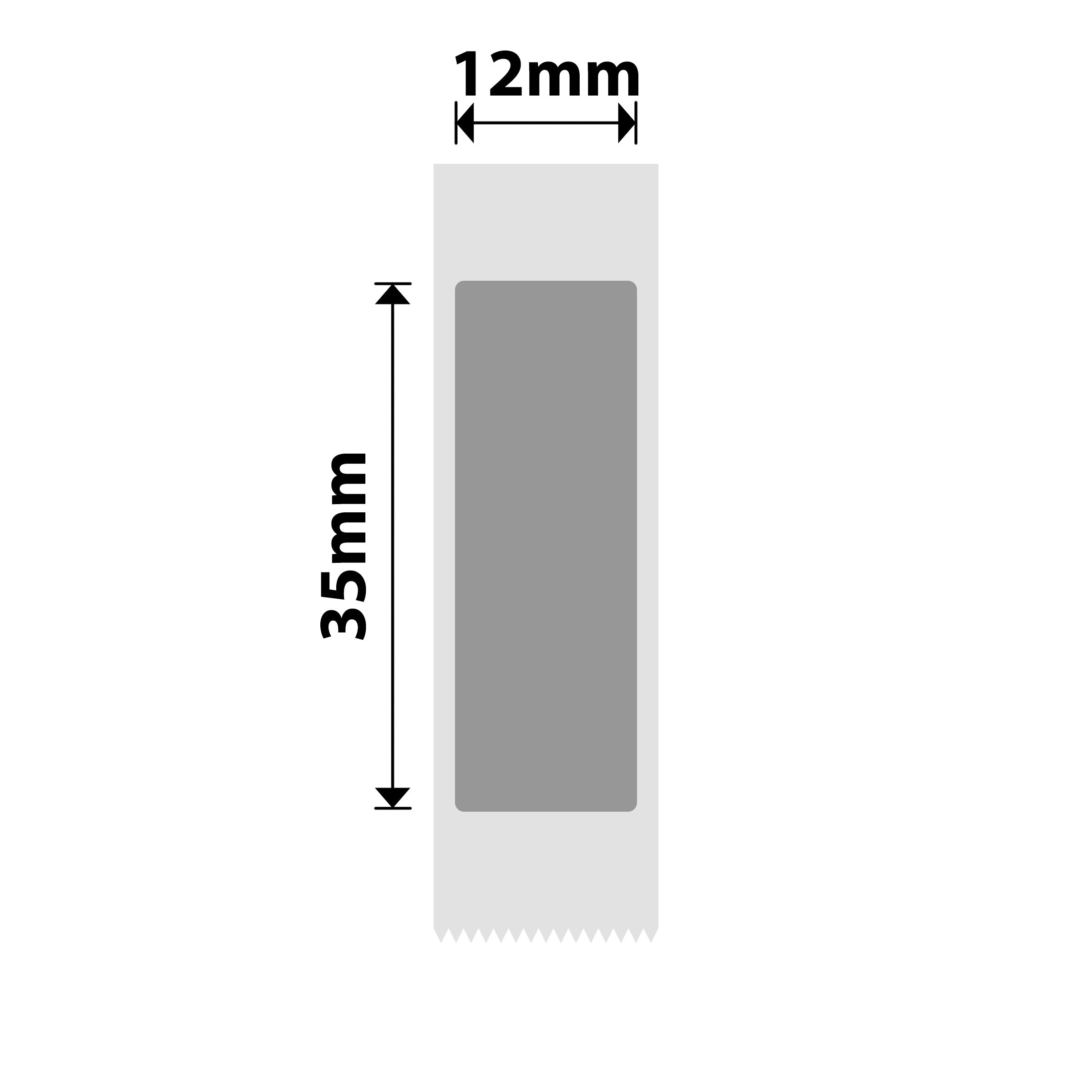 NB397 - NIIMBOT - B18 / N1 - ES 12X35mm -170 LABELS PER ROLL - SILVER