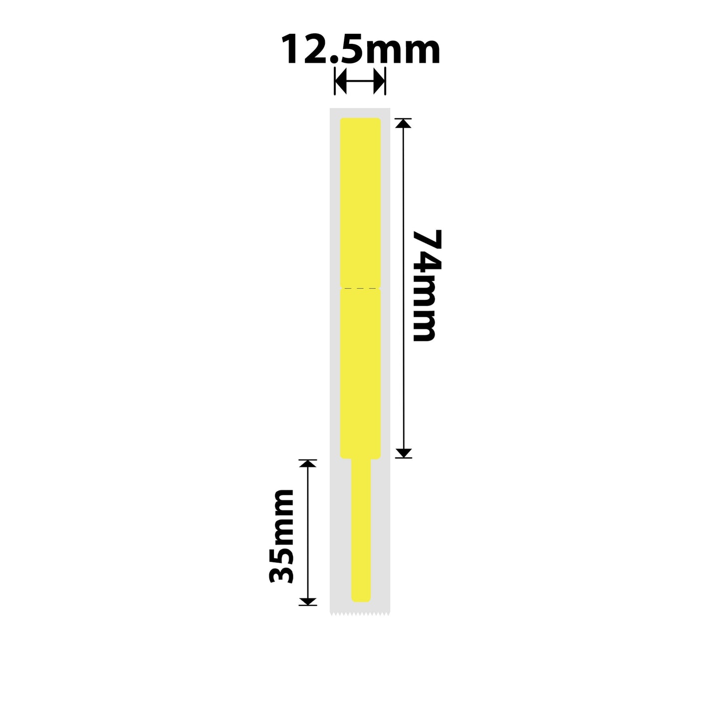 NB403 - NIIMBOT - B18 / N1 - EW12.5X109mm - 60 LABELS PER ROLL - YELLOW - CABLE