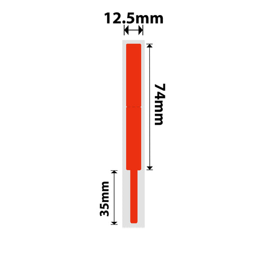 NB404 - NIIMBOT - B18 / N1 - EW12.5X109mm - 60 LABELS PER ROLL - RED - CABLE