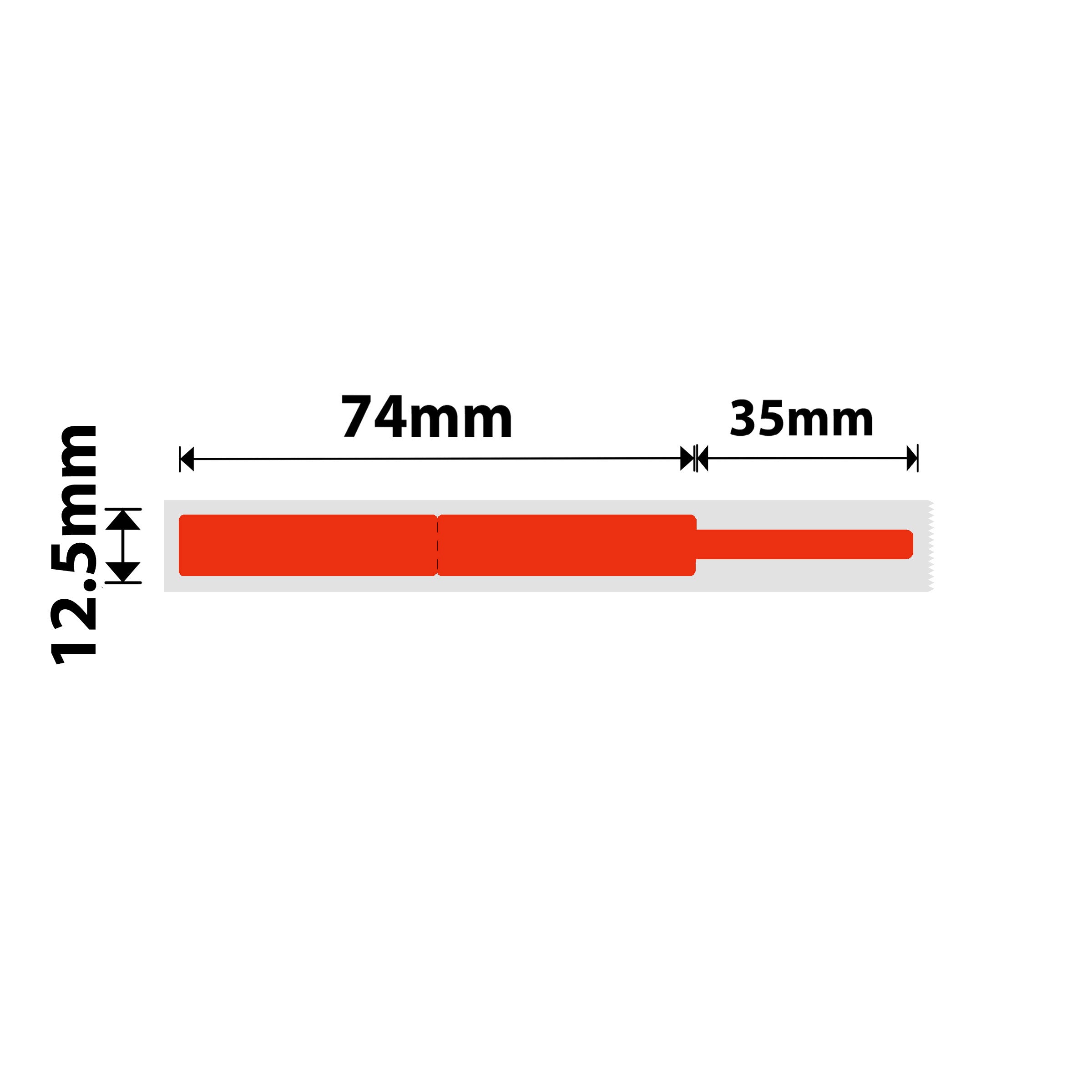 NB404 - Niimbot - N1 - 12.5x109mm - 60 Red Cable Labels