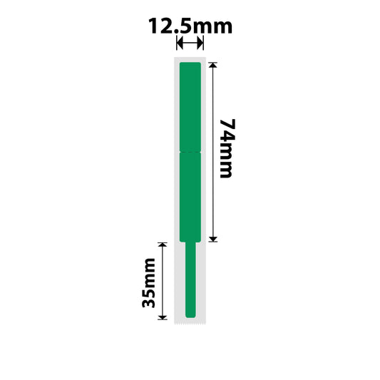 NB406 - NIIMBOT - B18 / N1 - EW12.5X109mm - 60 LABELS PER ROLL- GREEN - CABLE