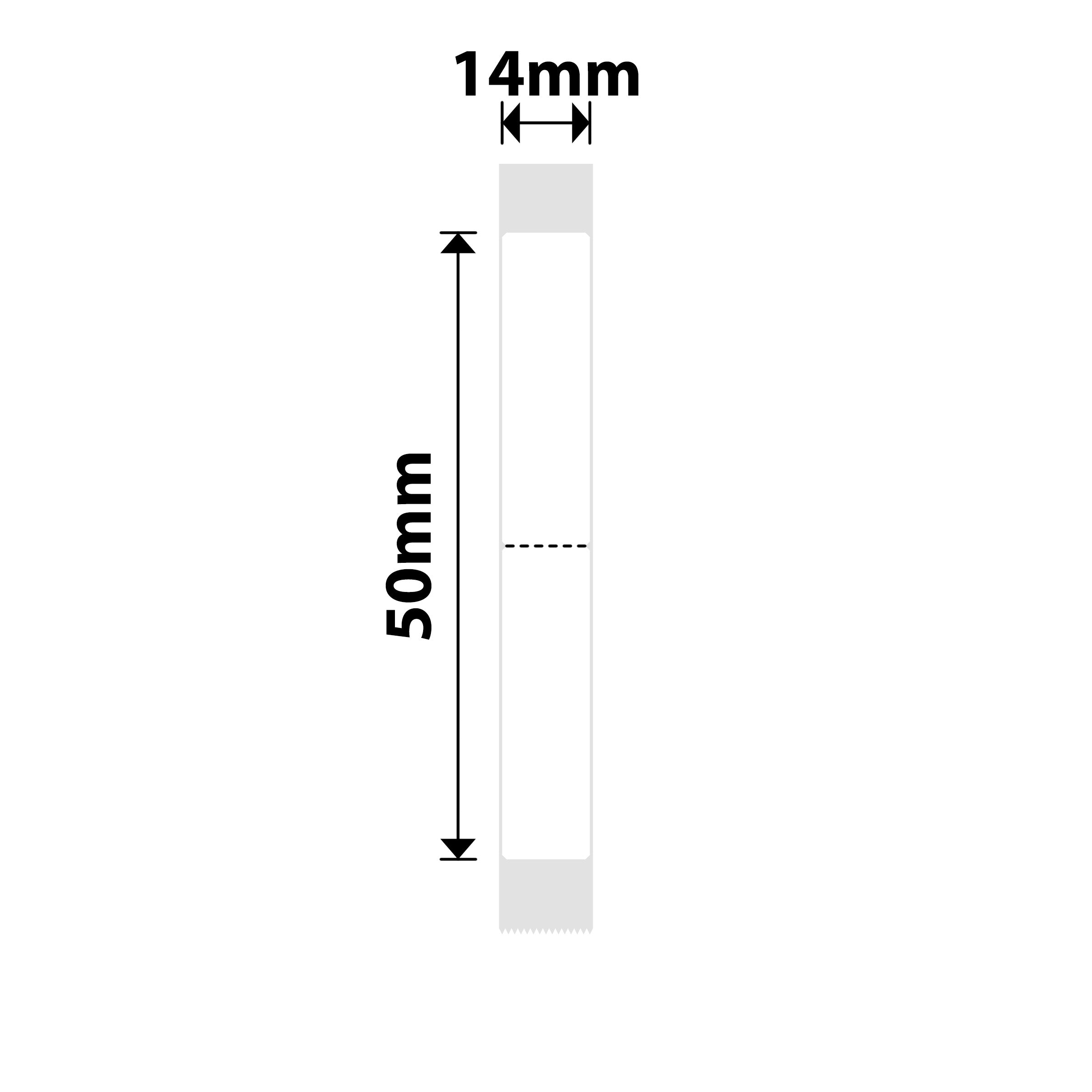 NB407 - NIIMBOT - B18 / N1 - EW14X50mm - 125 LABELS PER ROLL - WHITE