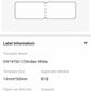 NB407 - NIIMBOT - B18 / N1 - EW14X50mm - 125 LABELS PER ROLL - WHITE