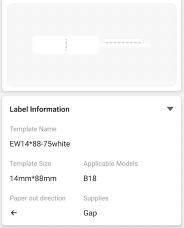 NB412 - NIIMBOT - B18 / N1 - EL14X88mm - 75 LABELS PER ROLL - WHITE JEWELLERY DESIGN