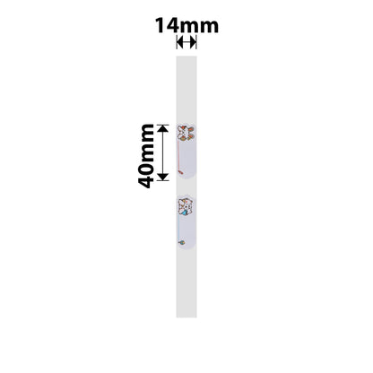 NB417 - NIIMBOT - B18 / N1 - EW14X40mm - 150 LABELS PER ROLL- STUDYING DESIGN