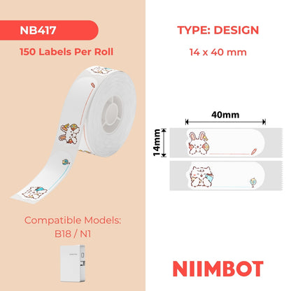 NIIMBOT - N1 - 14x40mm - Studying - 150 Labels